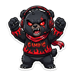 Dark Bear Mascot